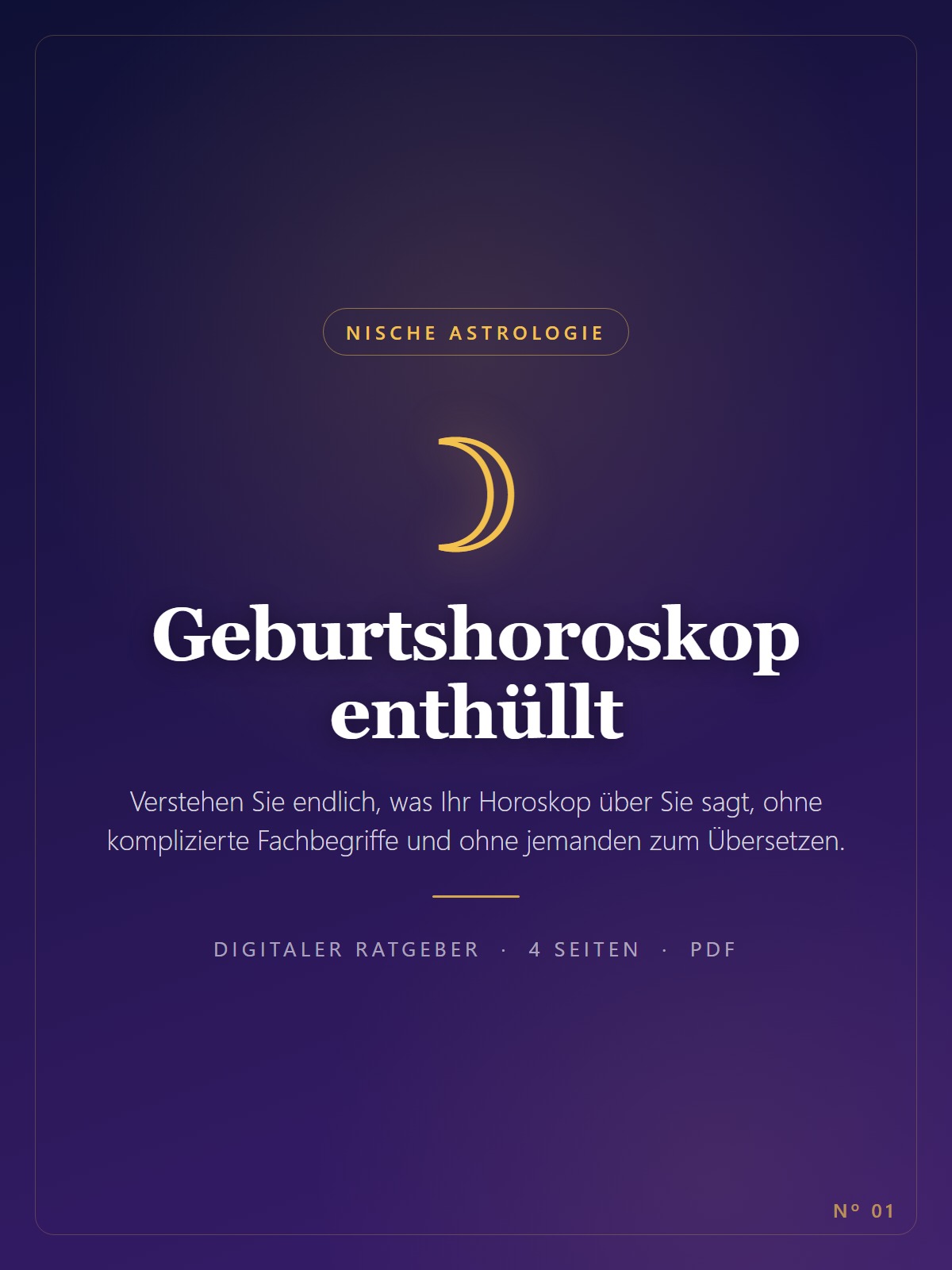 Geburtshoroskop enthüllt
