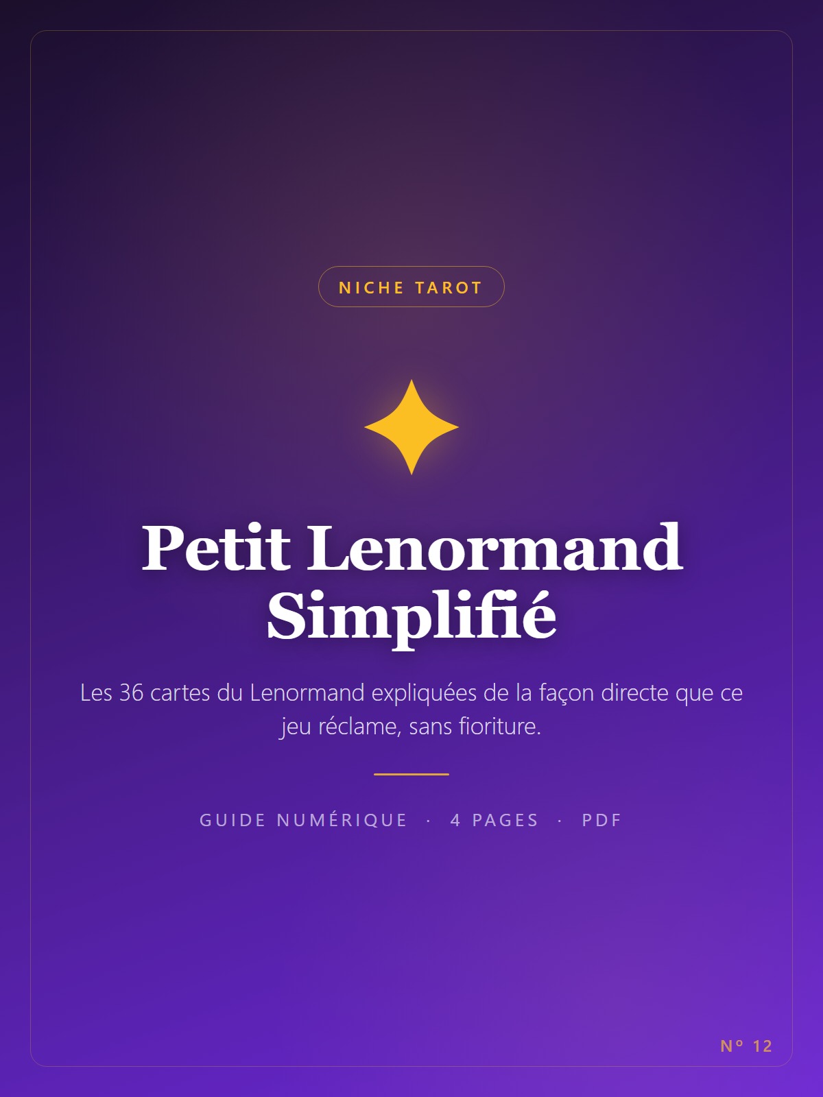 Petit Lenormand Simplifié