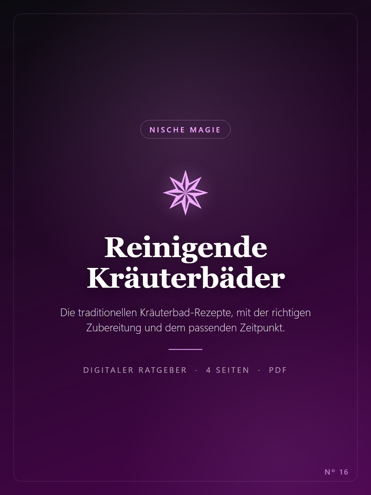 Reinigende Kräuterbäder