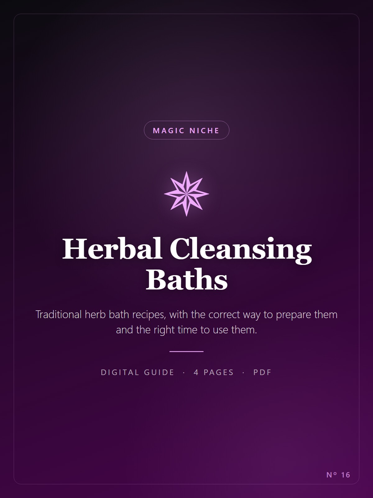 Herbal Cleansing Baths