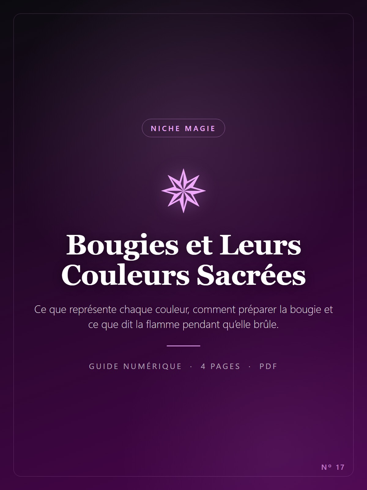Bougies et Leurs Couleurs Sacrées