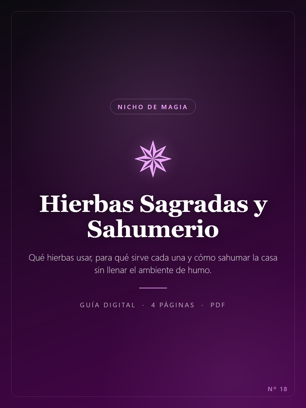 Hierbas Sagradas y Sahumerio