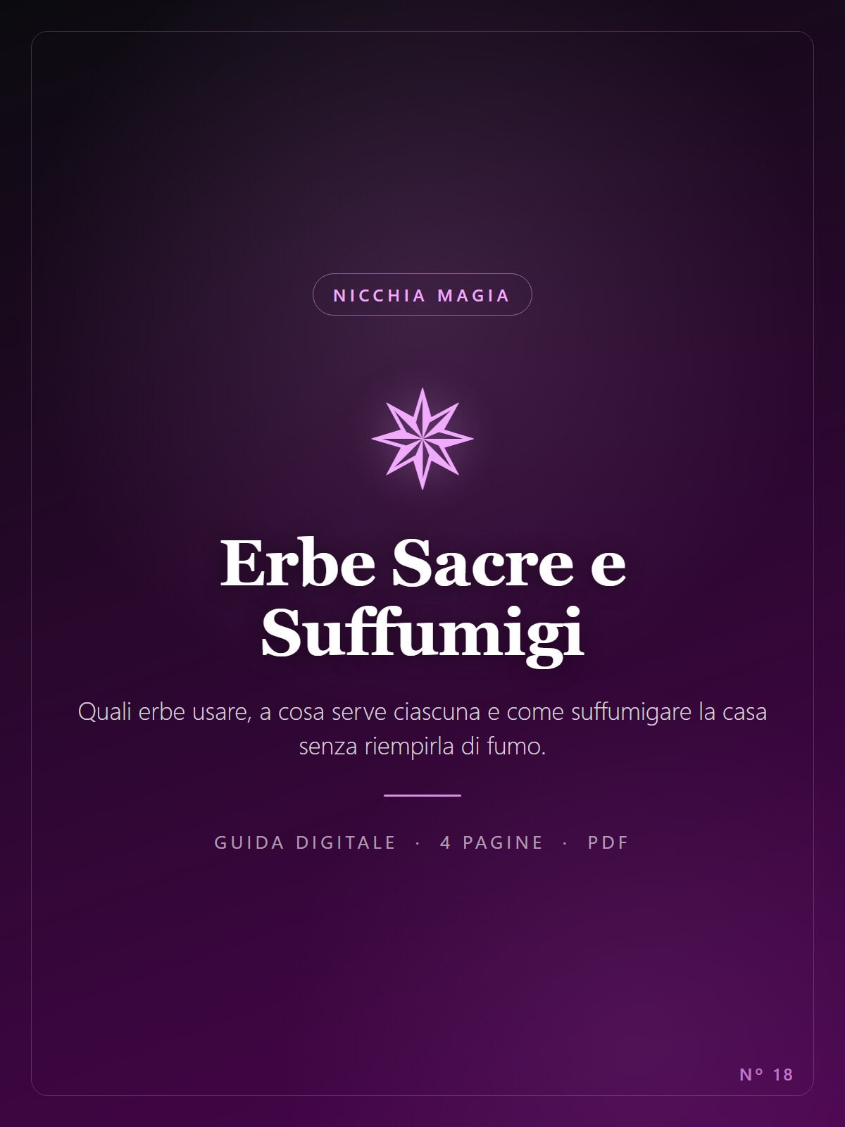 Erbe Sacre e Suffumigi