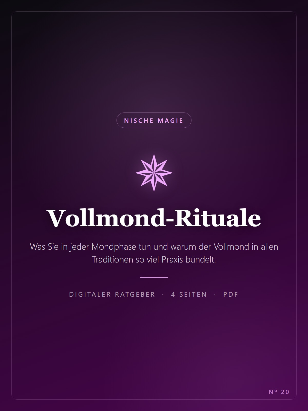 Vollmond-Rituale