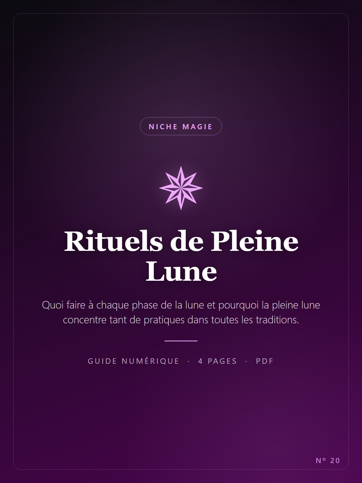 Rituels de Pleine Lune