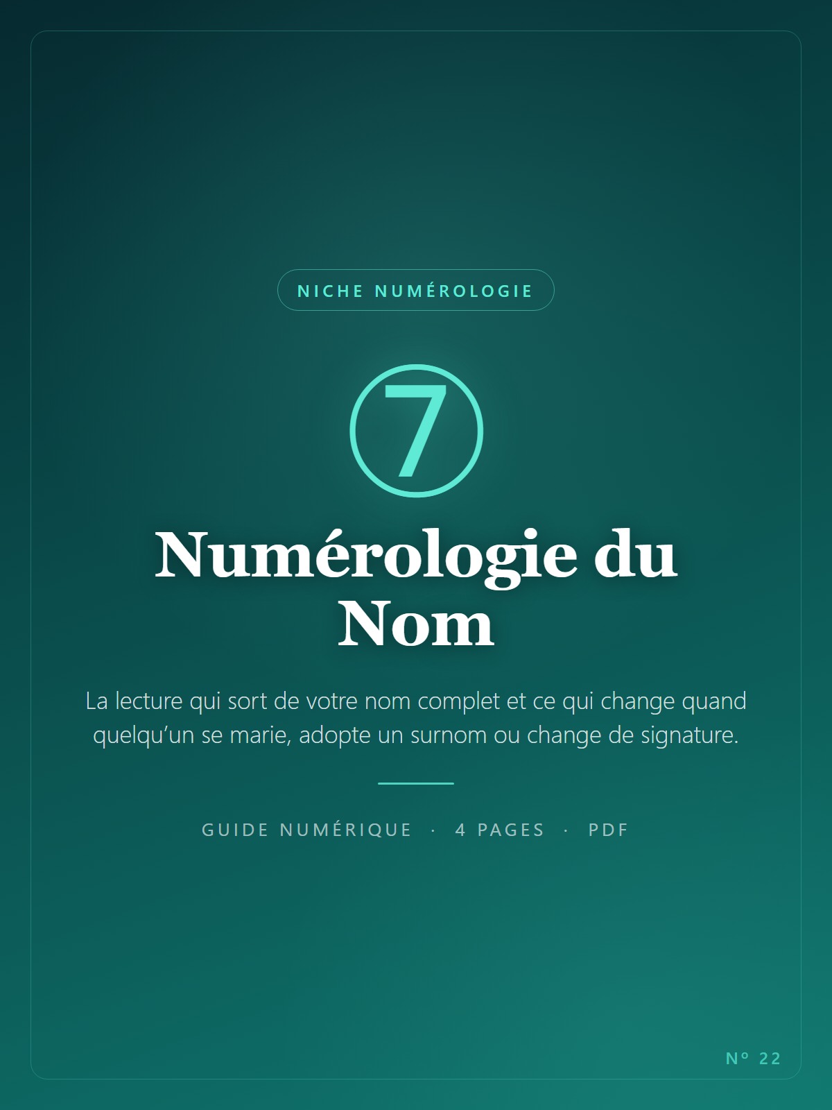 Numérologie du Nom