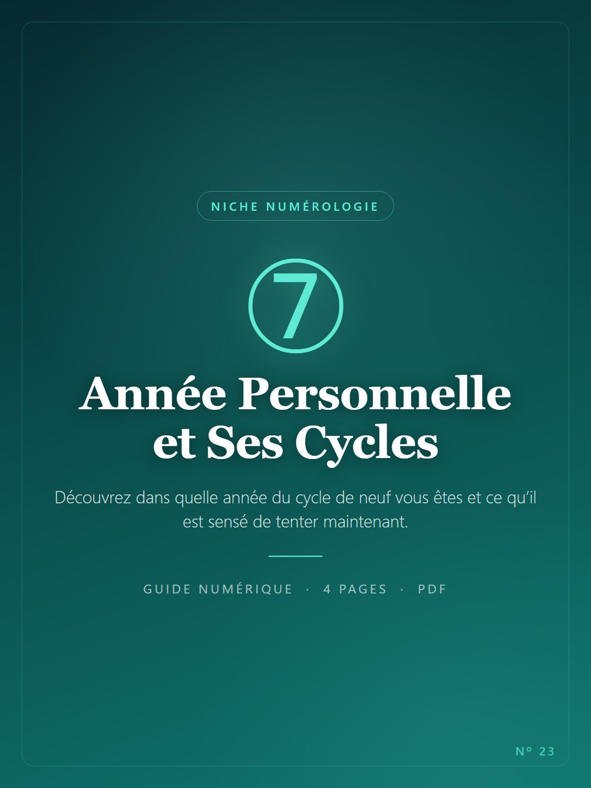 Année Personnelle et Ses Cycles