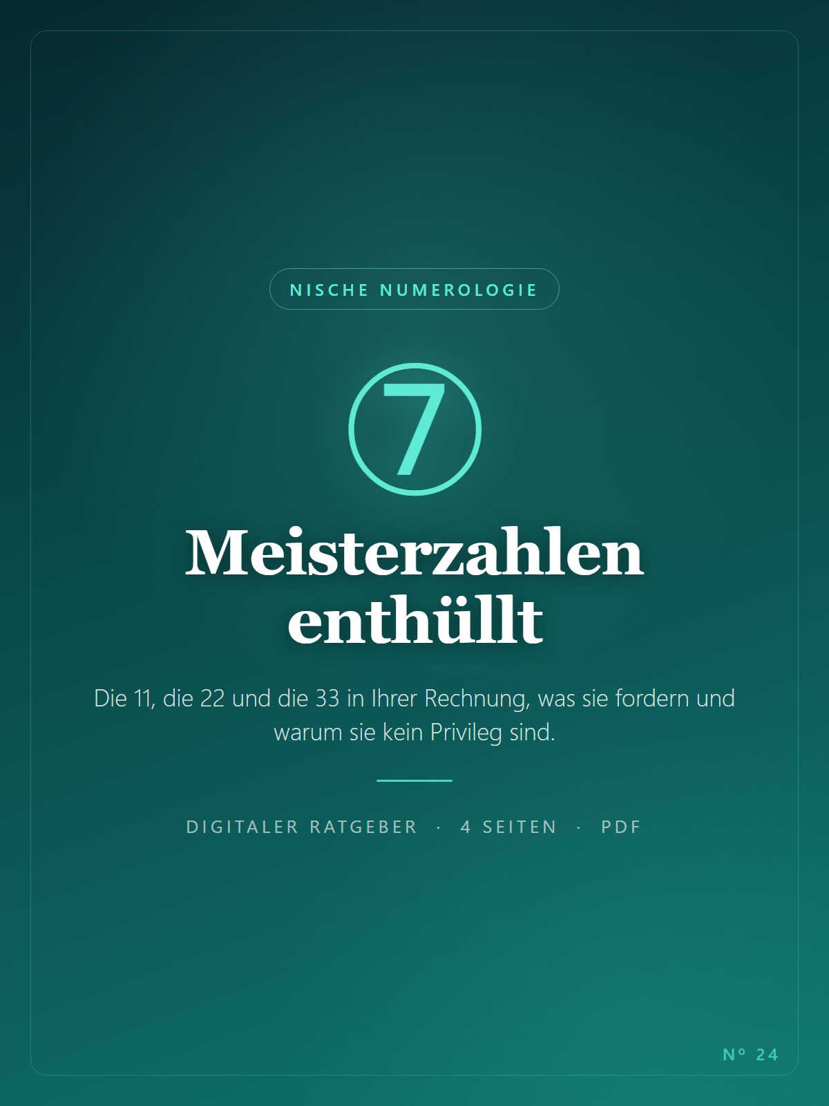 Meisterzahlen enthüllt