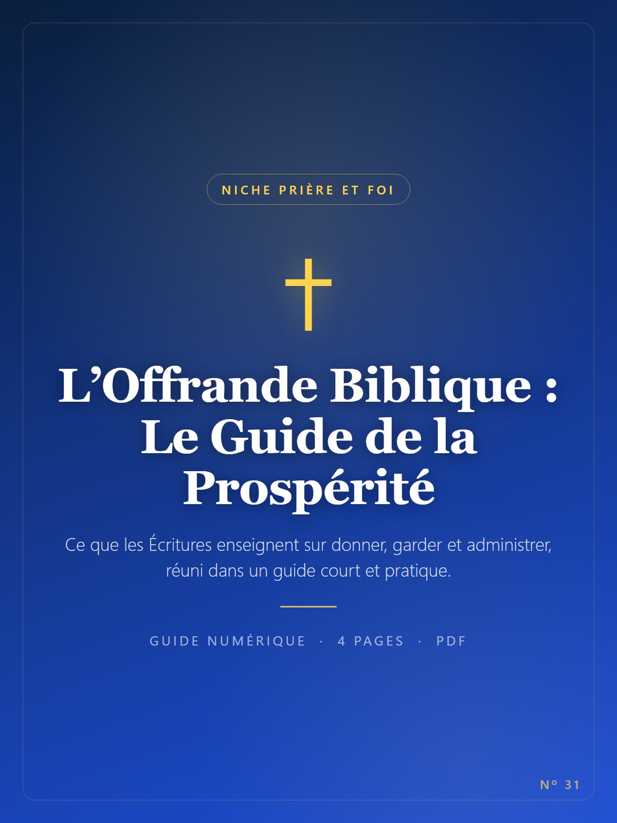 L’Offrande Biblique : Le Guide de la Prospérité