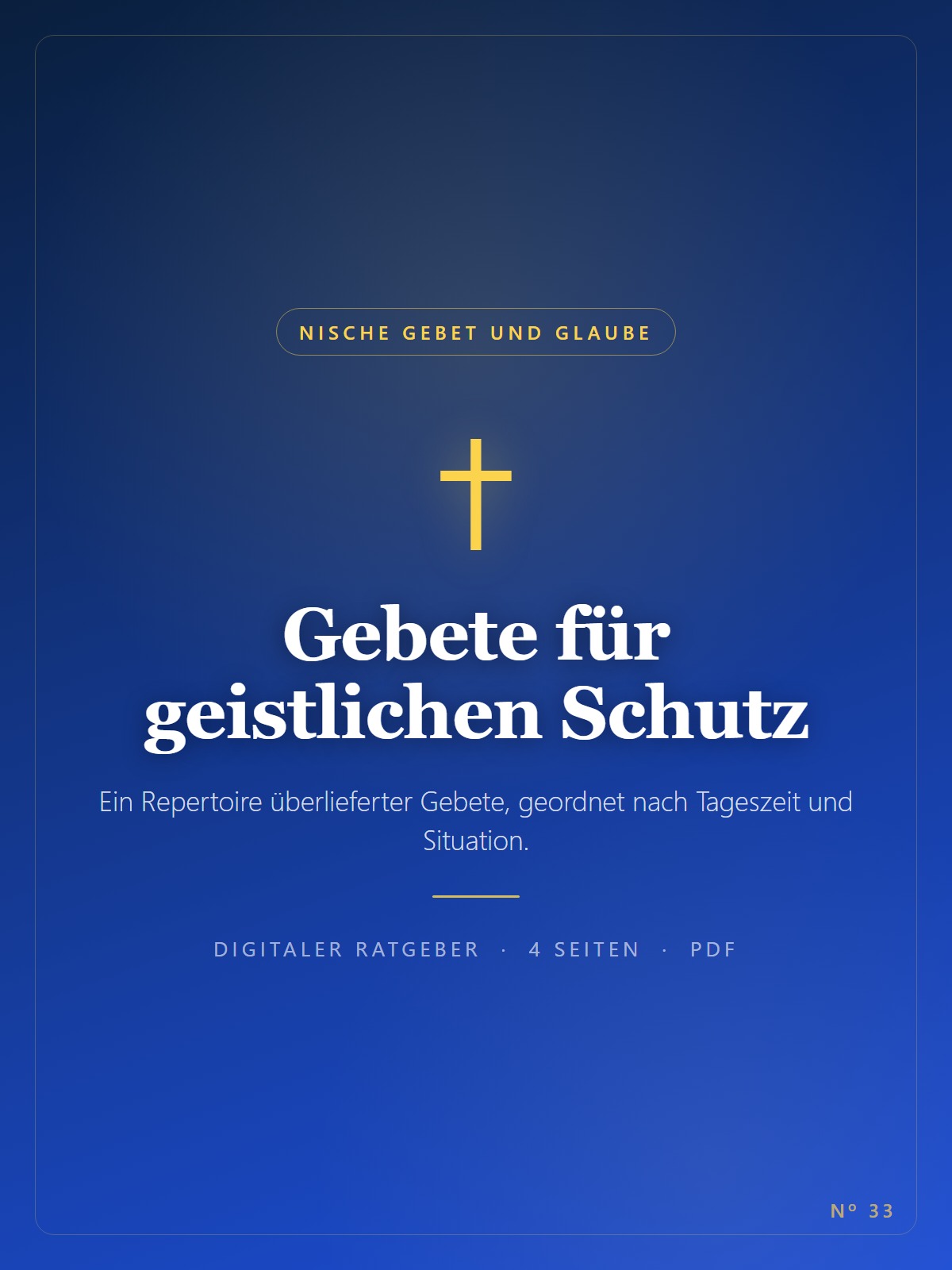 Gebete für geistlichen Schutz
