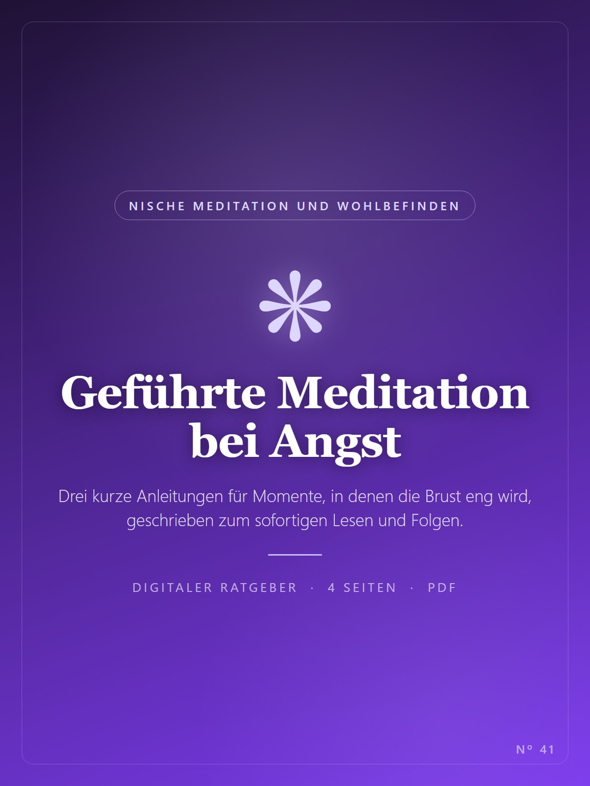 Geführte Meditation bei Angst
