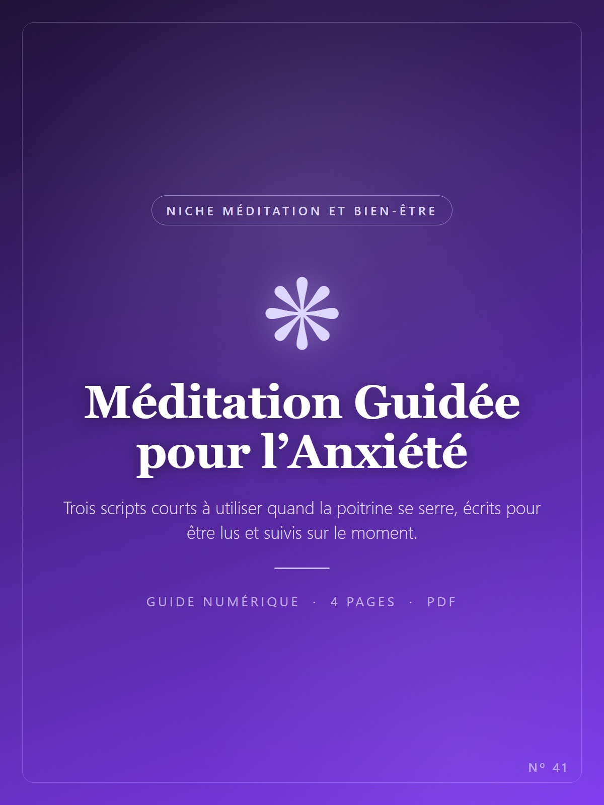 Méditation Guidée pour l’Anxiété