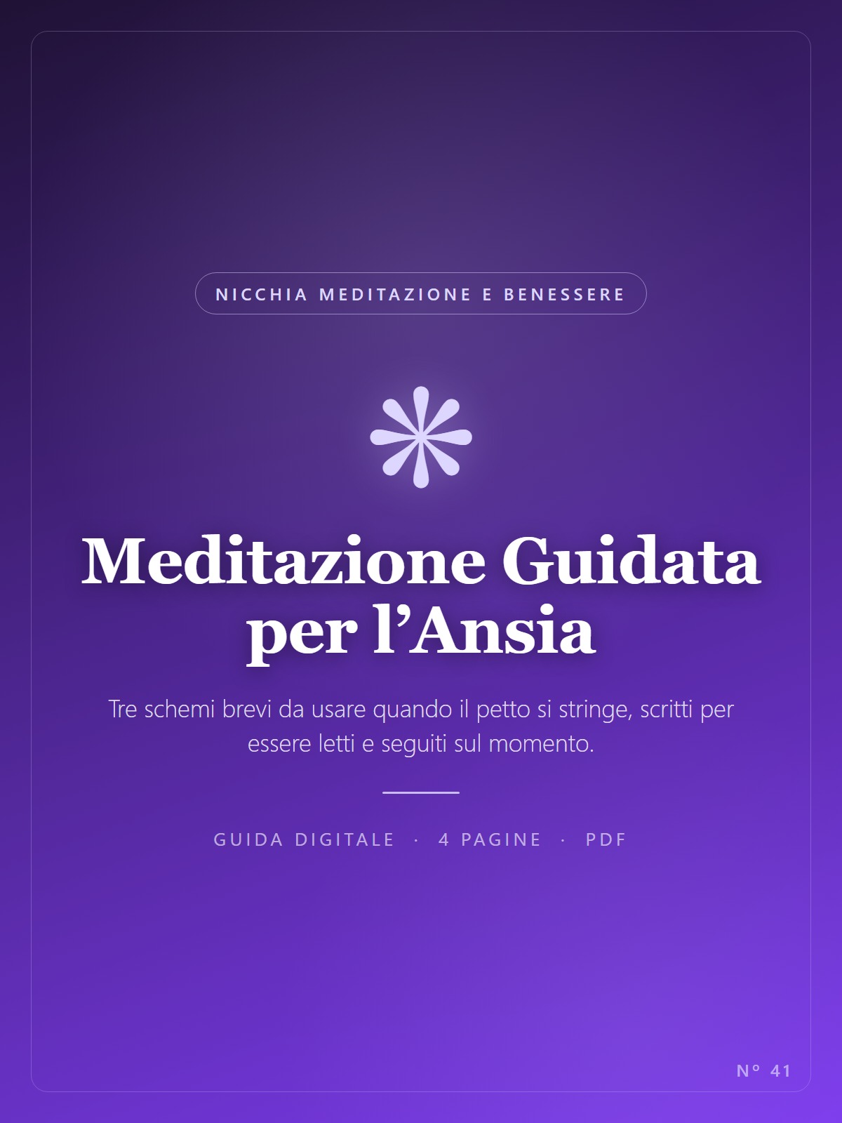 Meditazione Guidata per l’Ansia