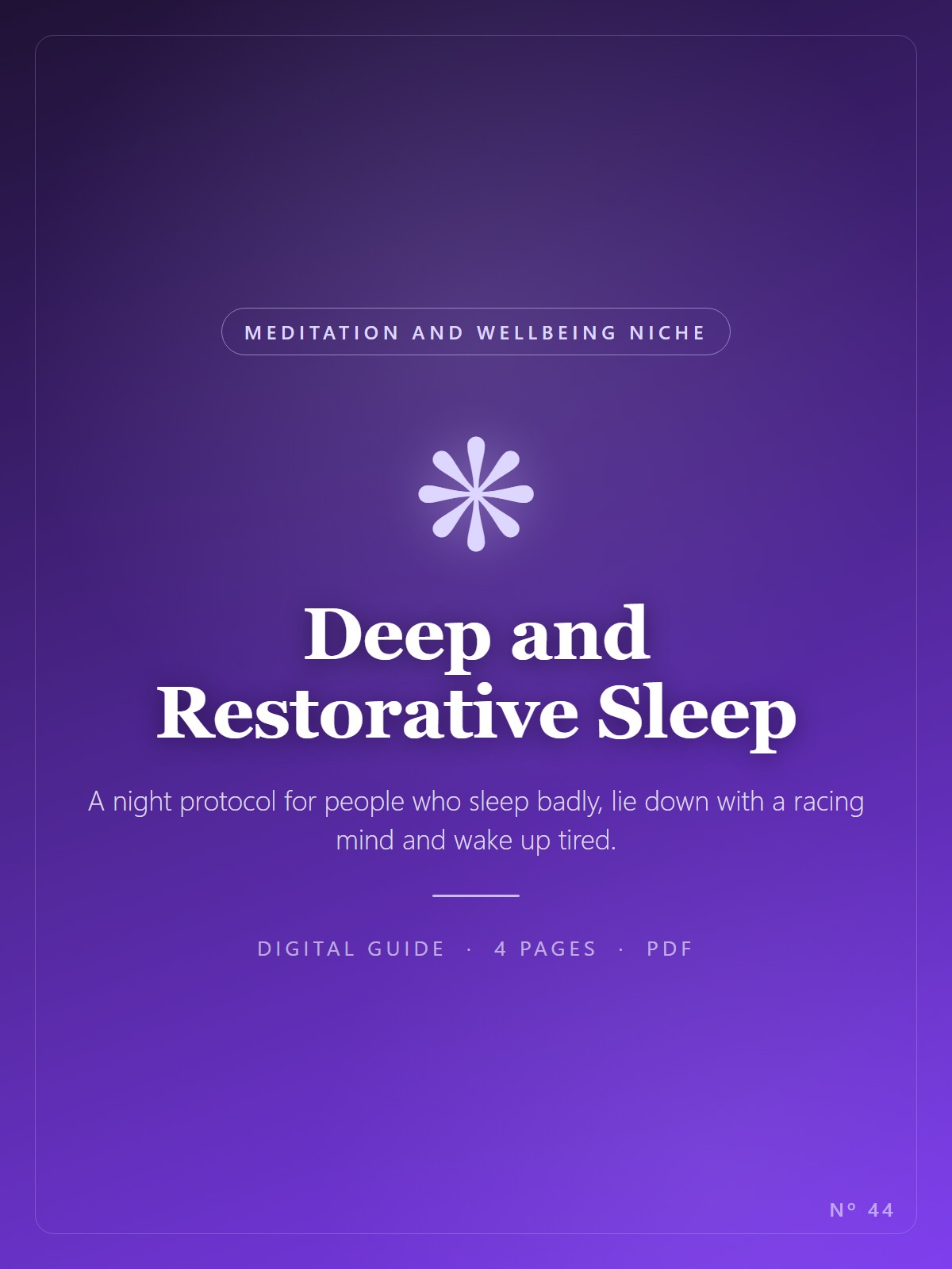 Deep and Restorative Sleep