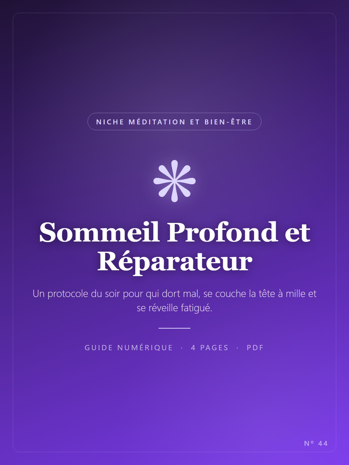Sommeil Profond et Réparateur