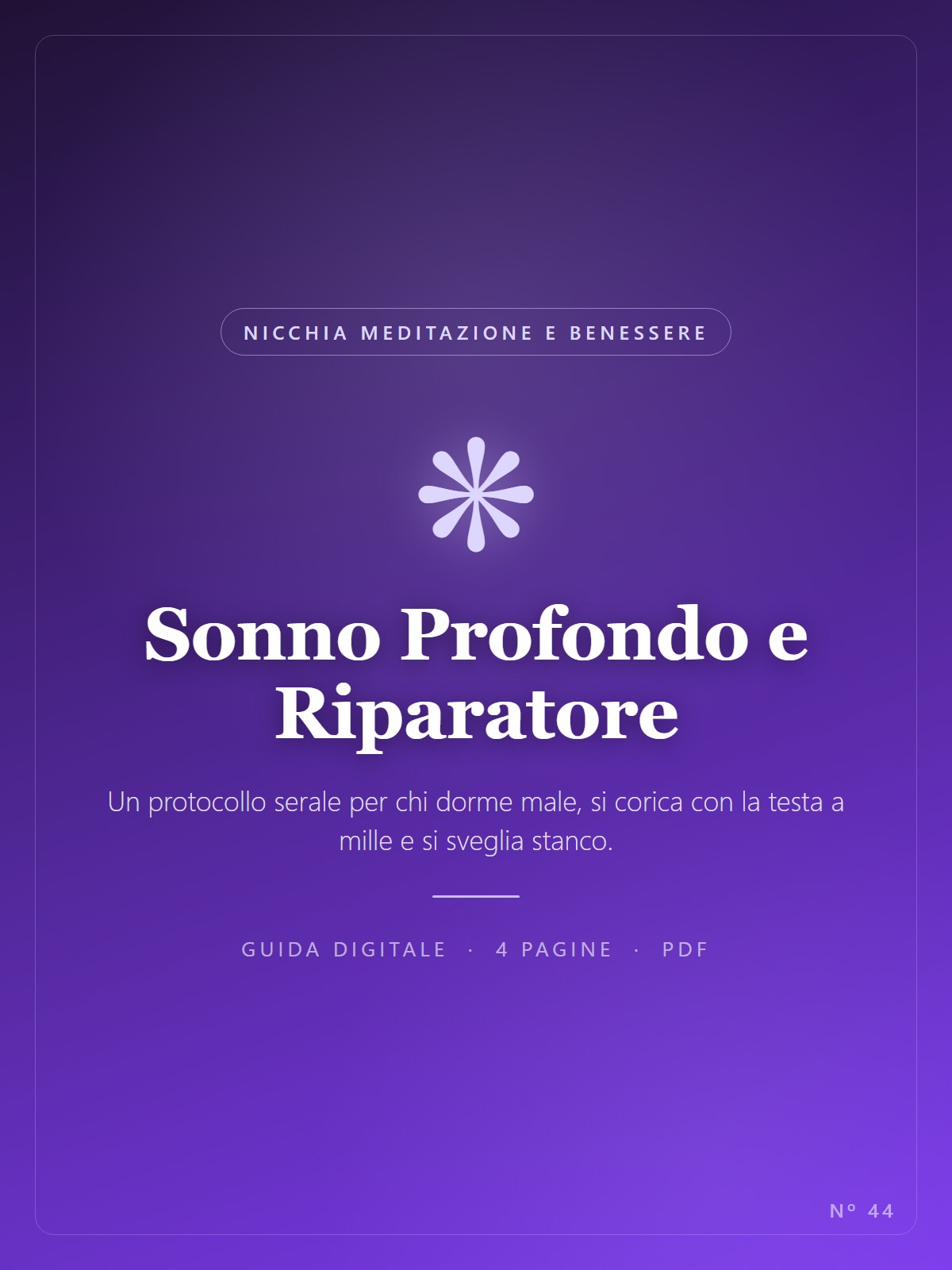 Sonno Profondo e Riparatore