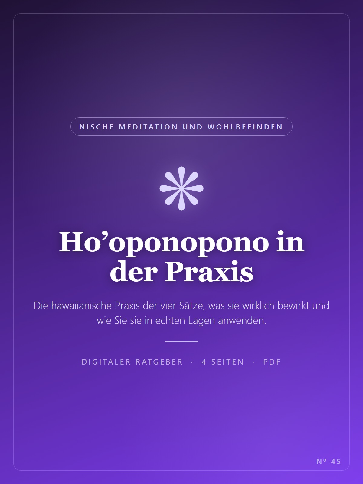 Ho’oponopono in der Praxis