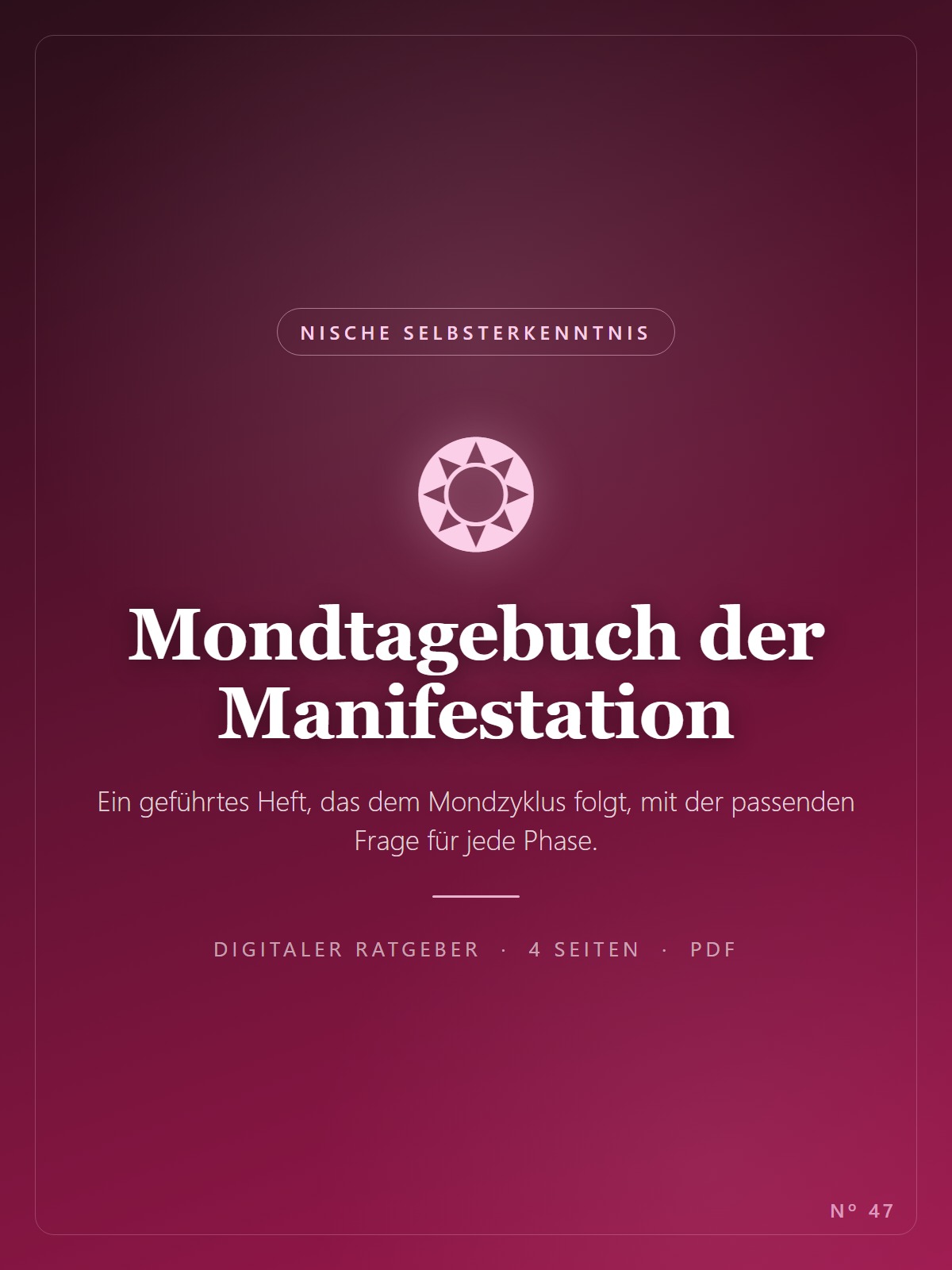 Mondtagebuch der Manifestation