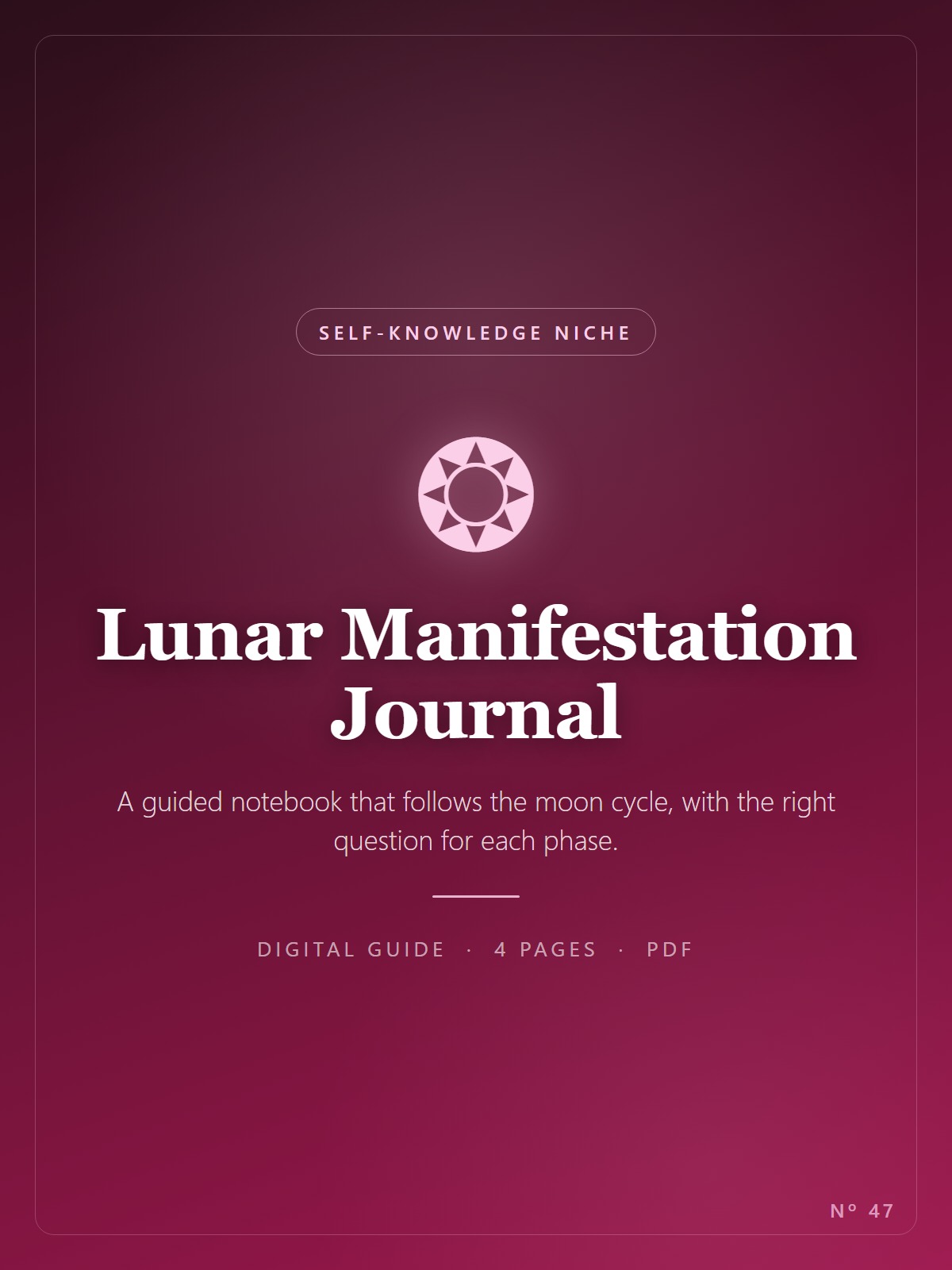 Lunar Manifestation Journal