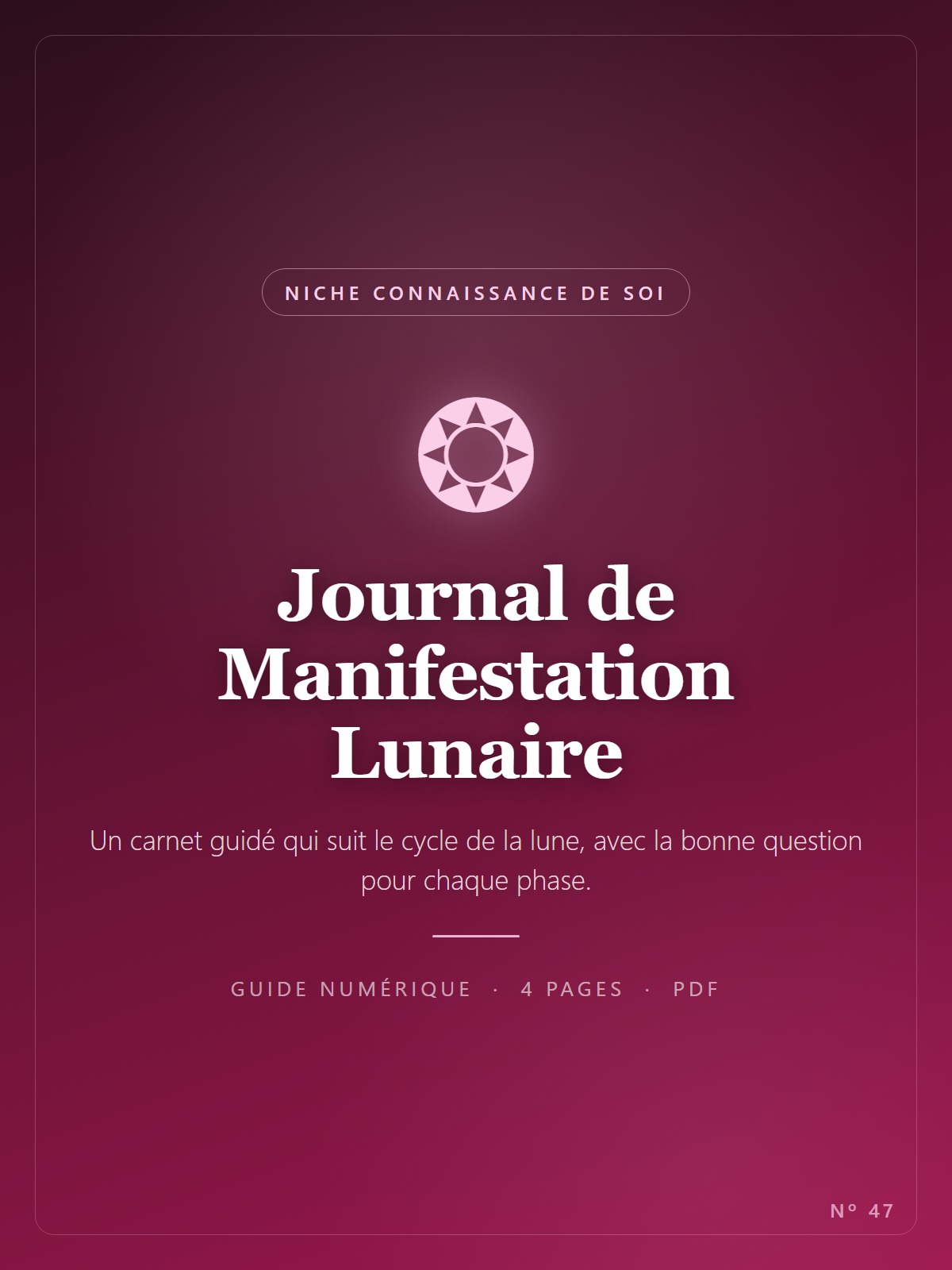 Journal de Manifestation Lunaire