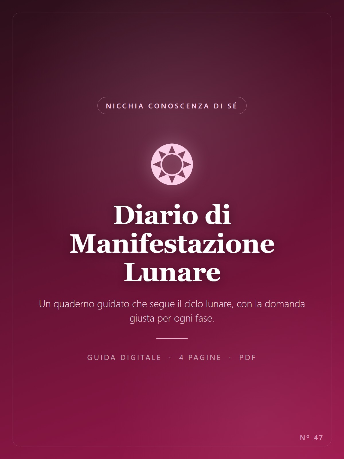 Diario di Manifestazione Lunare